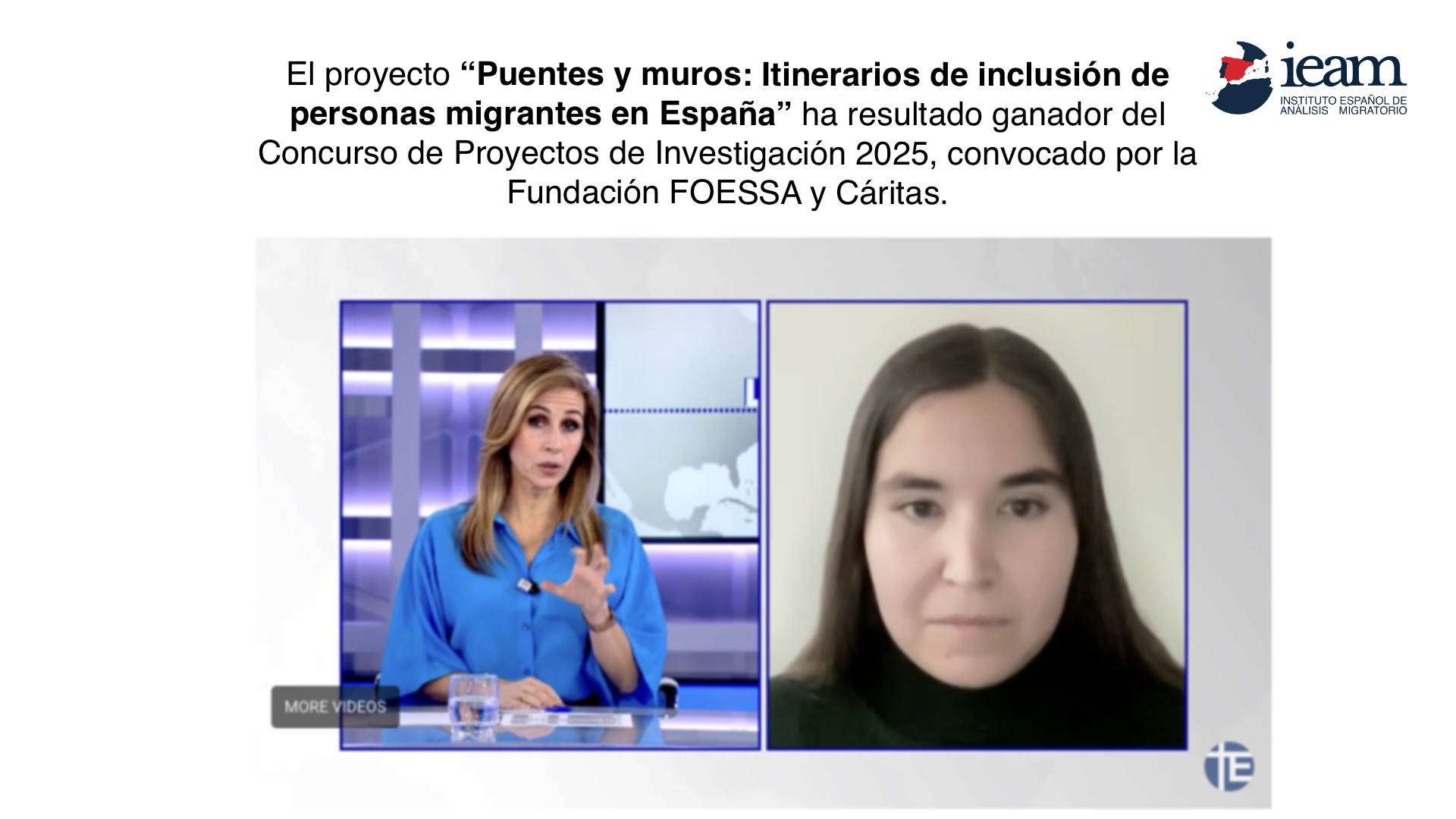 IEAM, ganador del Concurso de Proyectos de Investigación FOESSA 2025