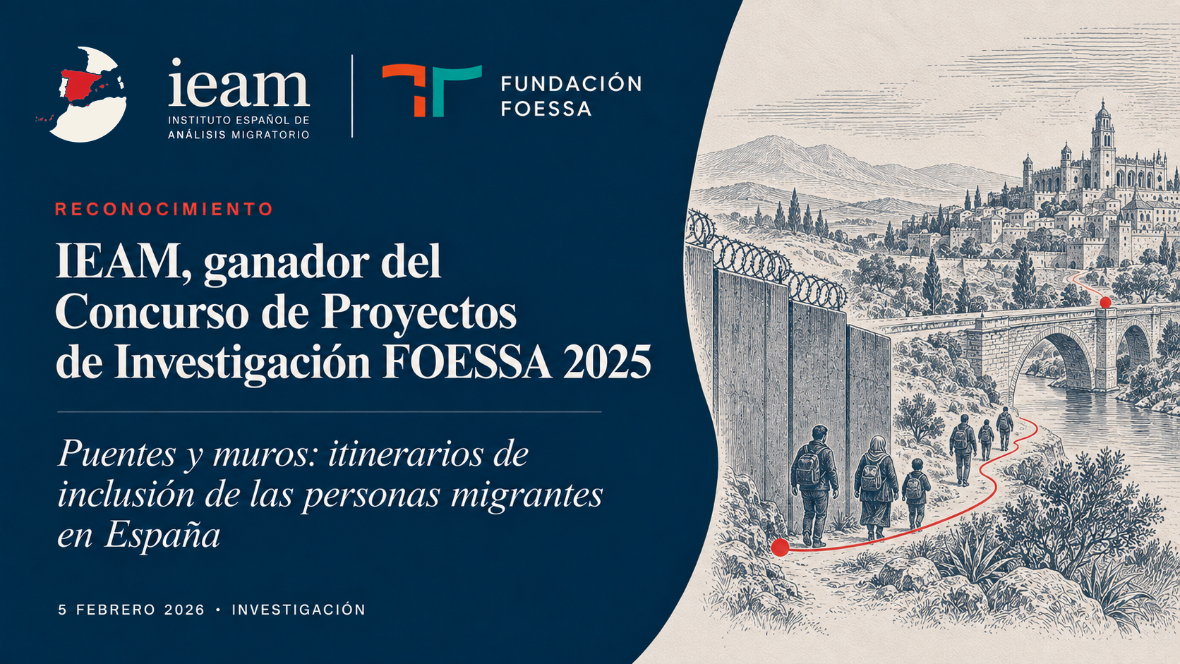 L’IEAM, lauréat du concours de projets de recherche 2025 de la Fondation FOESSA