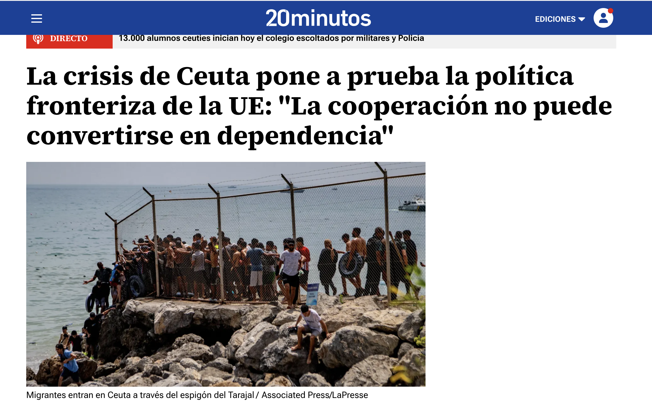 El IEAM en 20minutos: cooperación fronteriza sin dependencia